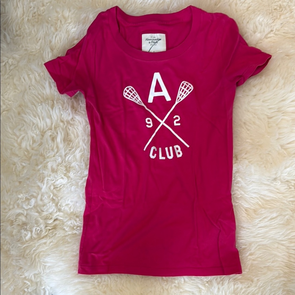 Abercrombie Pink Graphic Tee